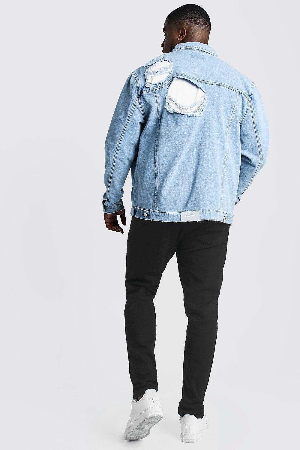 Men's big & on sale tall denim jacket